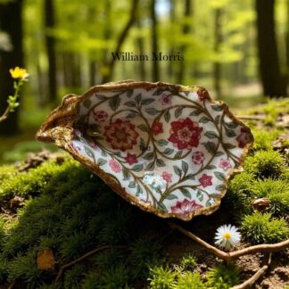 Handcrafted Decoupaged Oyster Shell