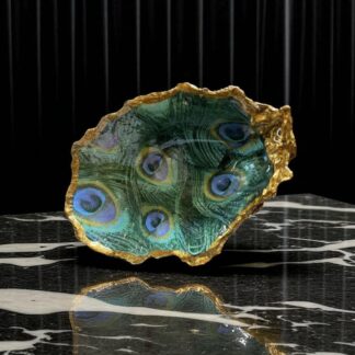 Handcrafted Decoupaged Oyster Shell