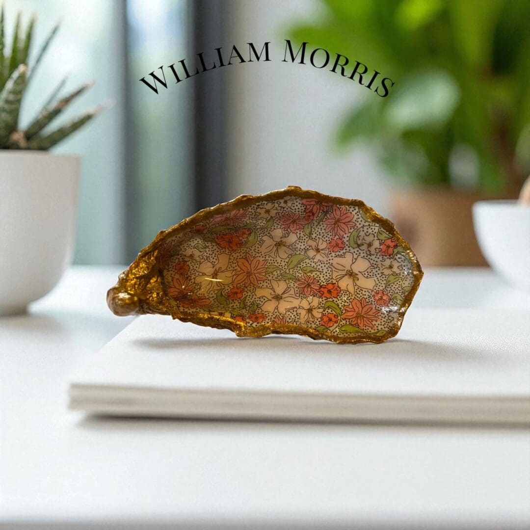 Handcrafted Decoupaged Oyster Shell