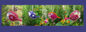 Hand stitched-felt-and-fabric-birds-Autumn-winter-collection
