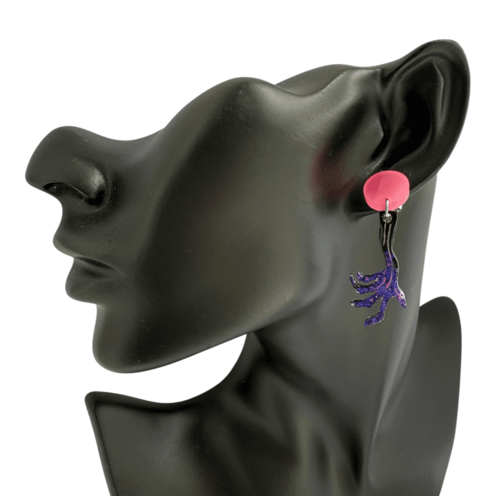 Spooky Zombie Claw Halloween Earrings – Gothic Alternative Jewellery - Image 8