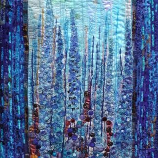 Original Art Delphiniums Blue. garden flowers. cottage garden. blue flowers