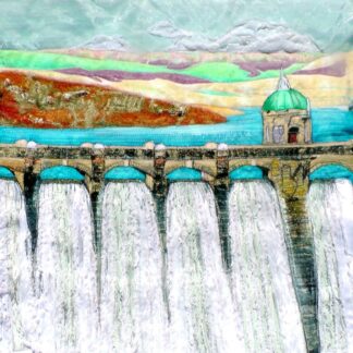 Original Art Craig Goch. Elan Valley Dams. Wild Wales.