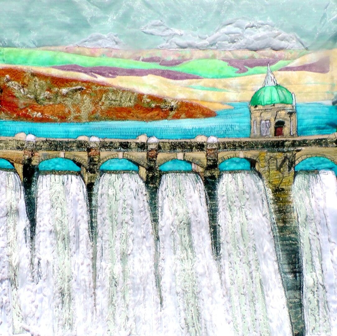 Original Art Craig Goch. Elan Valley Dams. Wild Wales.