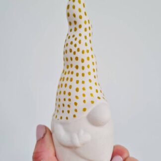 Gonk, Christmas Gonk, Nordic Gonk, White Gonk, Jesmonite Gonk, Christmas Ornament, Christmas Decoration, Gonk Ornament, Nordic Gnome