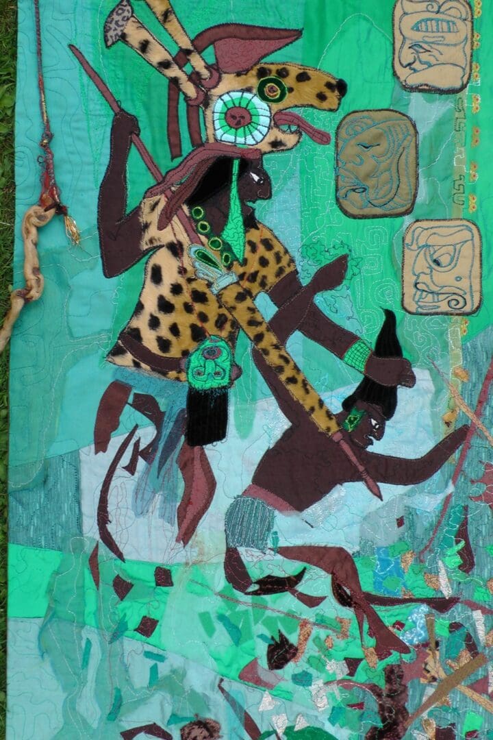 Original Art Mayan wall Hanging