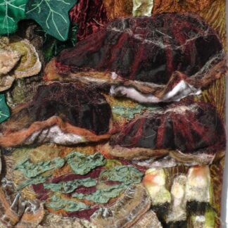 Original Art Fungi and mushroom wall hanging