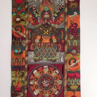 Original Art Mayan textile wall hanging.