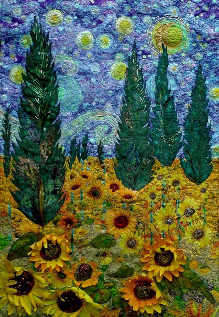 Starry Night. Sold. Commission only. Please send me a message with the required size and I will provide a quote.