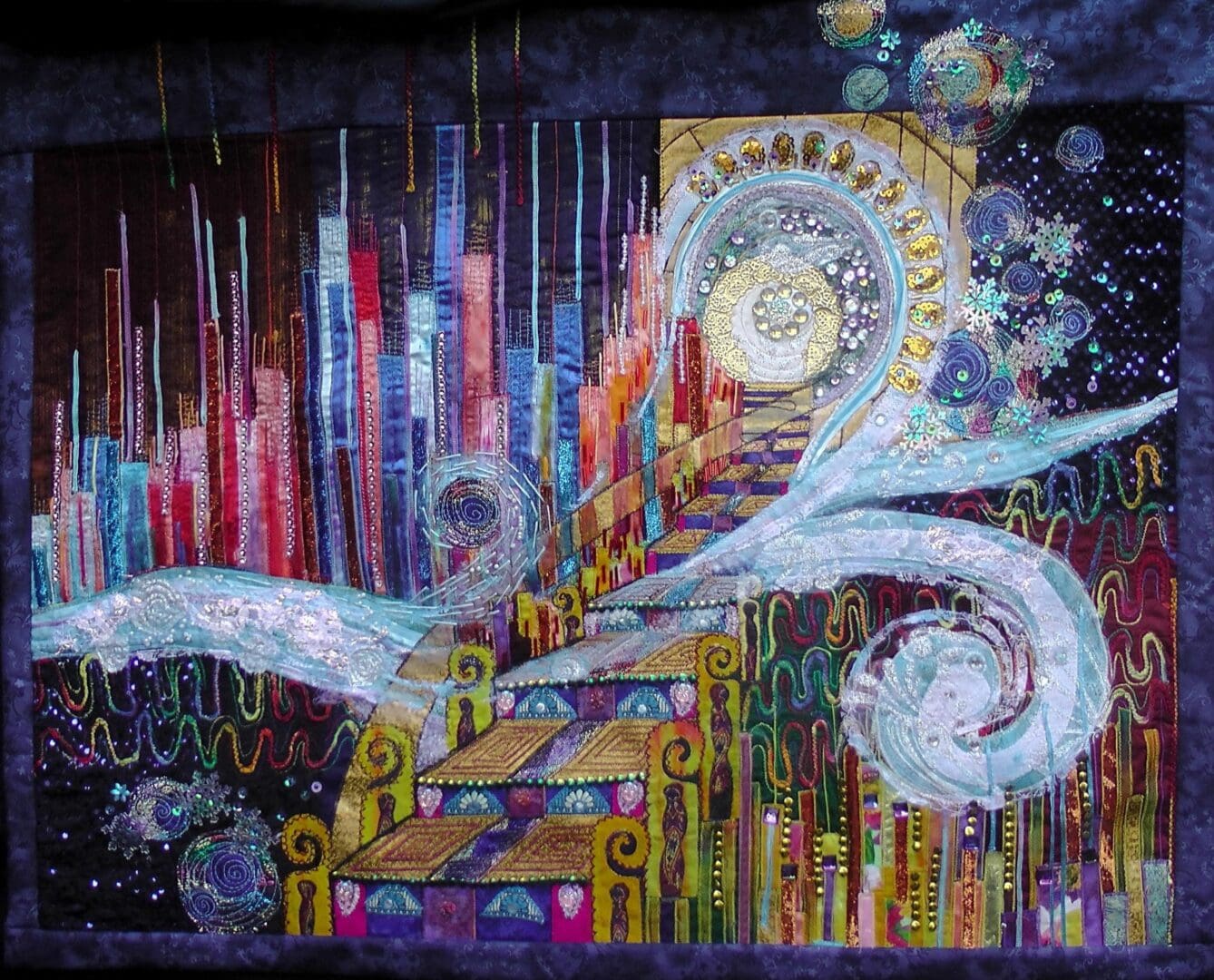 Stairway to Heaven. Ascending the frequencies. Spiritual art.