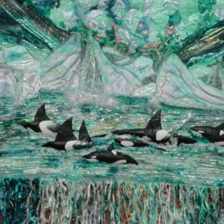 Original Art Killer whale wall hanging