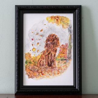 #dogillustration #dogart #dogowner #doglover #giftfordoglovers#irishsetter #redsetter #dogillustration