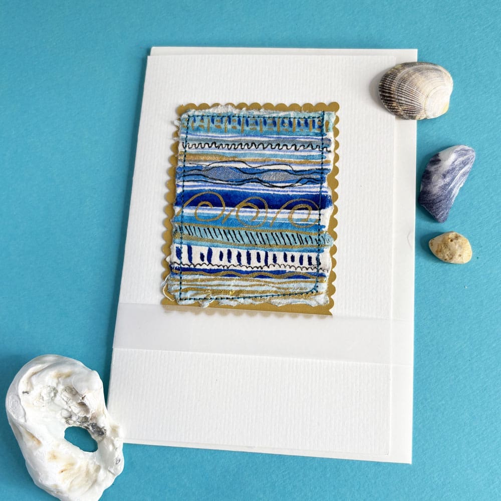 Coastal calm a6 Watercolour greetings card