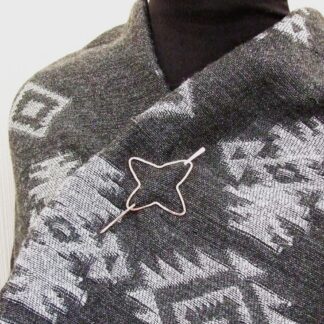 Copper Star Shawl Pin