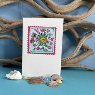Hearts and Flowers Greetings card any occasion csheehanart