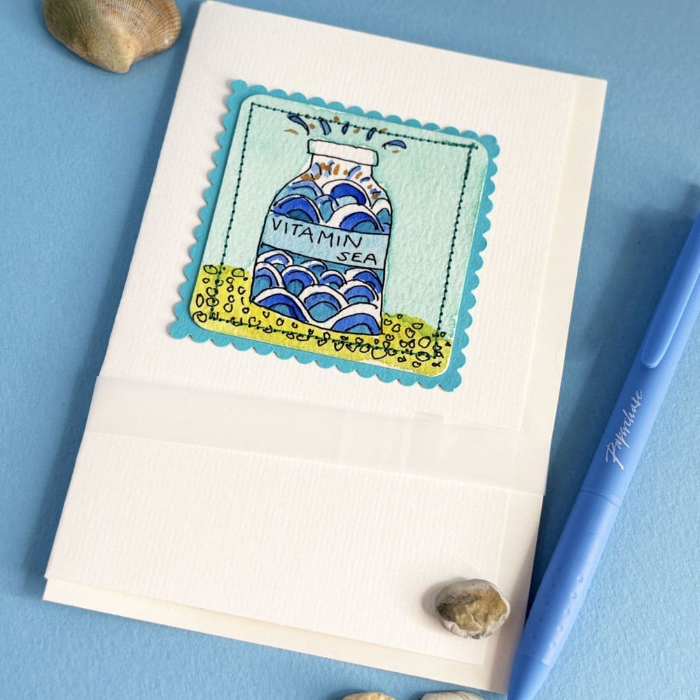Vitamin Sea Greetings card keep and frame