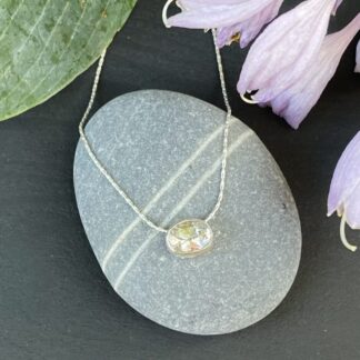 White Topaz Solitaire necklace