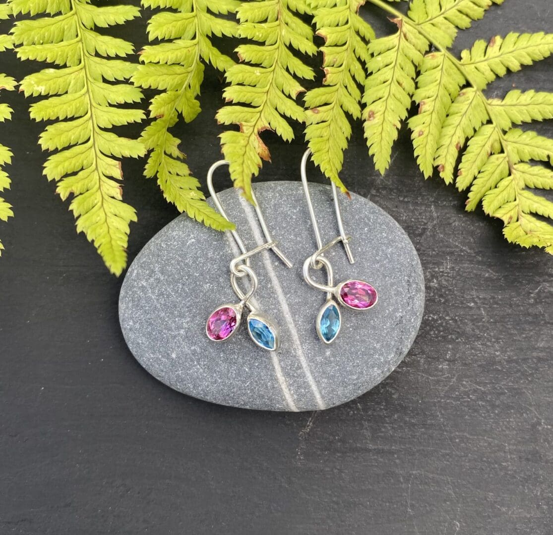 Topaz Twist Earrings - Image 4