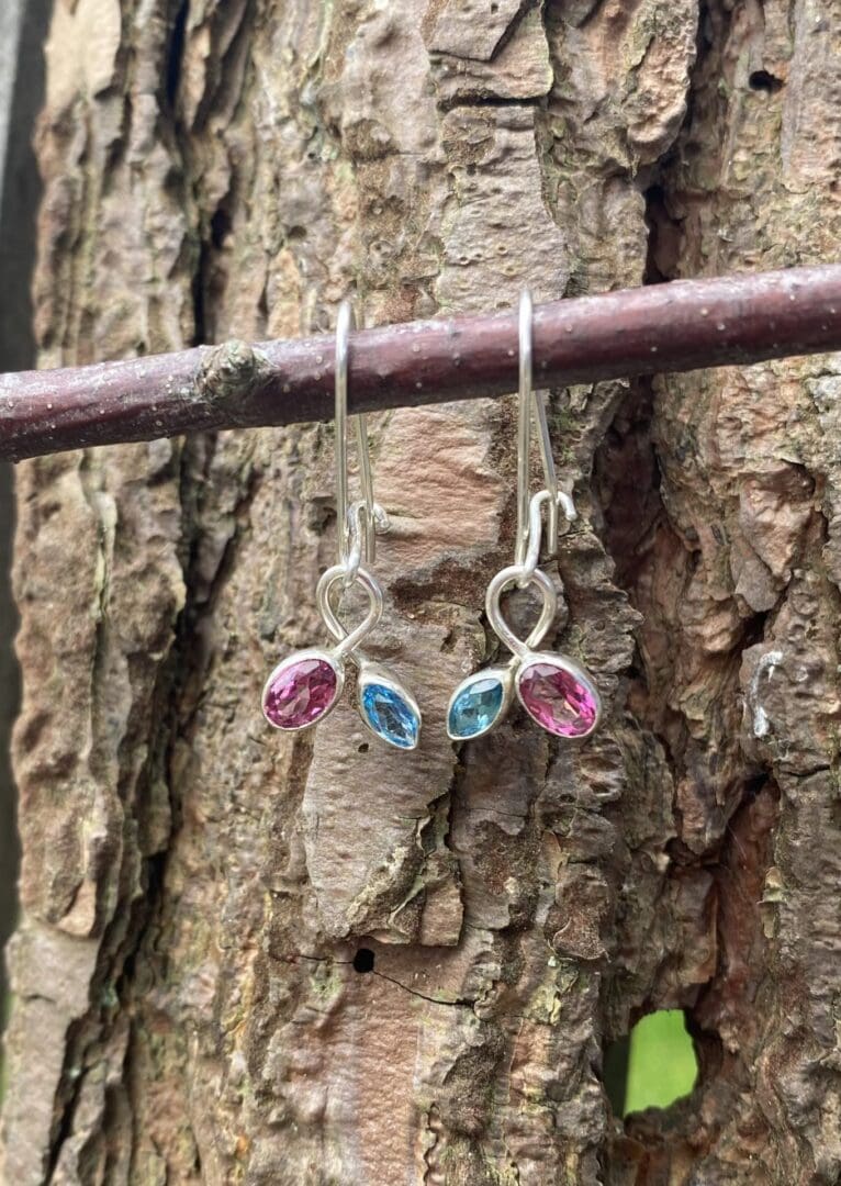 Topaz Twist Earrings - Image 2