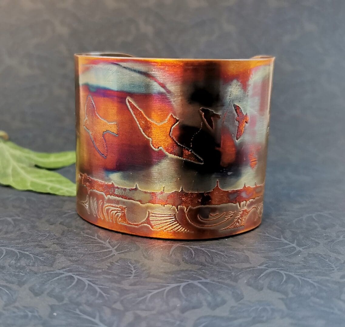 birds in flight cuff