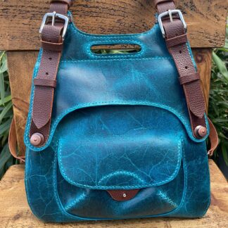 Leather hybrid backpack/shoulder bag - choose your colours