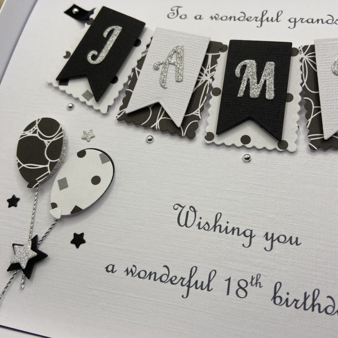 Personalised Handmade Birthday Card Son Grandson Nephew 21st 18th 30th Gift Boxed Keepsake Any Age - Image 5