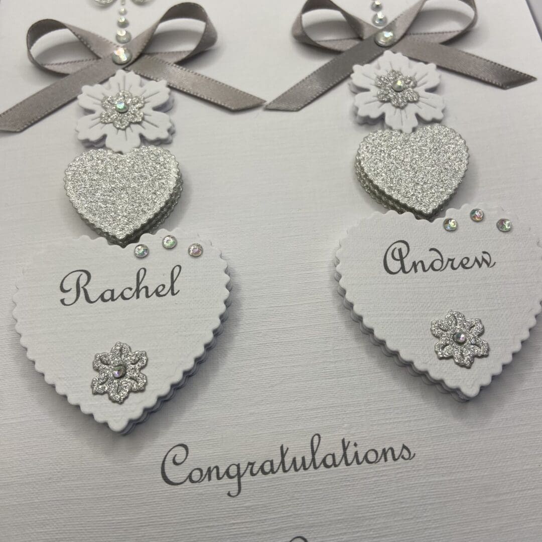 Personalised Handmade Wedding Day Card Gift Boxed Keepsake Engagement Anniversary - Image 5