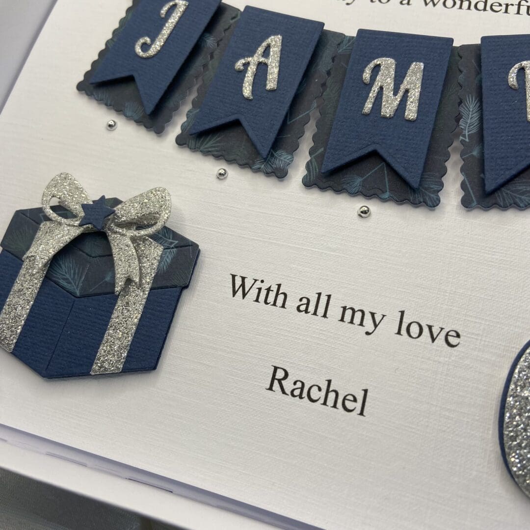 Personalised Handmade Husband Birthday Card Son Grandson Gift Boxed Any Age 18 21 30 40 50 60 - Image 5