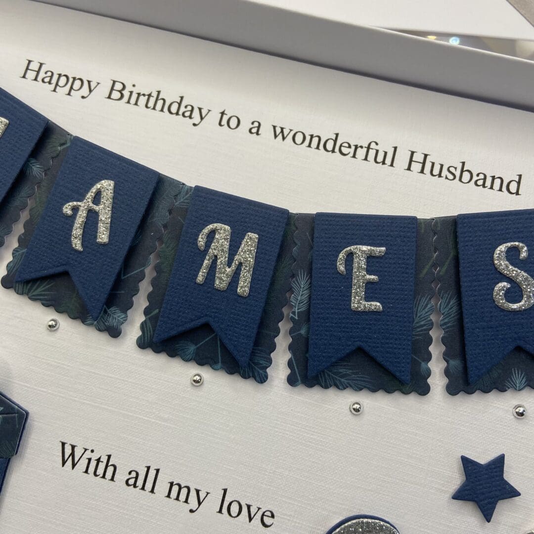 Personalised Handmade Husband Birthday Card Son Grandson Gift Boxed Any Age 18 21 30 40 50 60 - Image 6