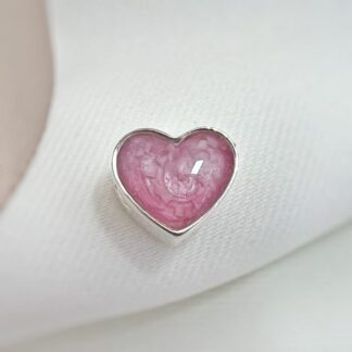 Memorial Ashes Heart Charm Bead