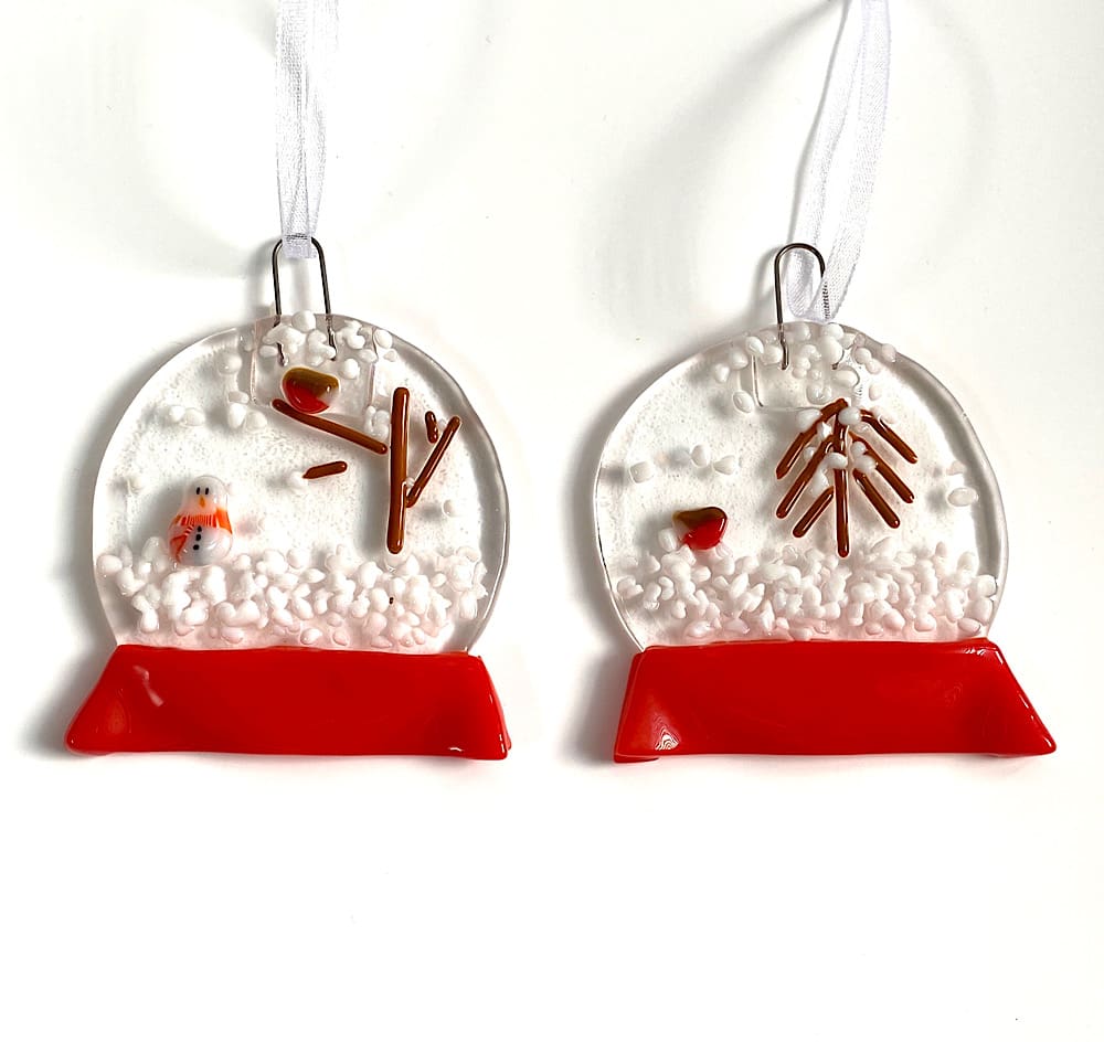 Winter Snow Globe Mini Fused Glass Kit - Image 2