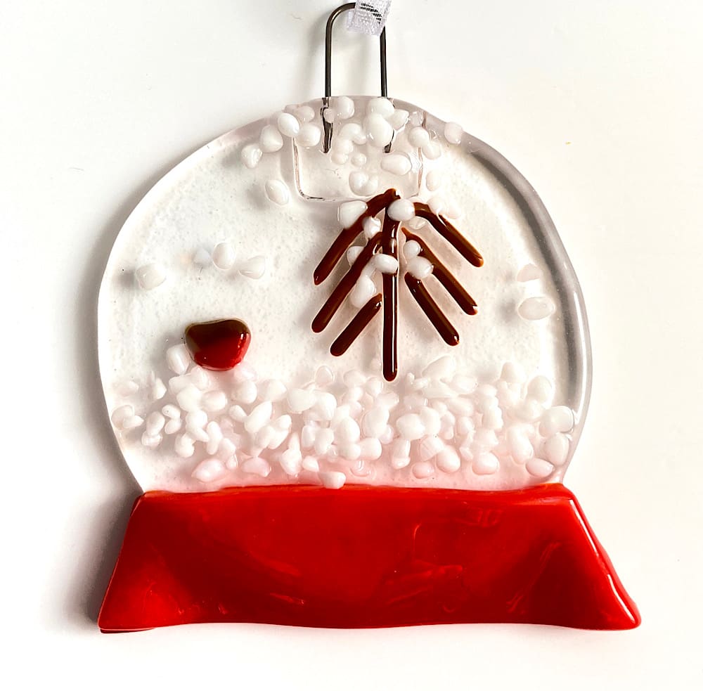 Winter Snow Globe Mini Fused Glass Kit - Image 4