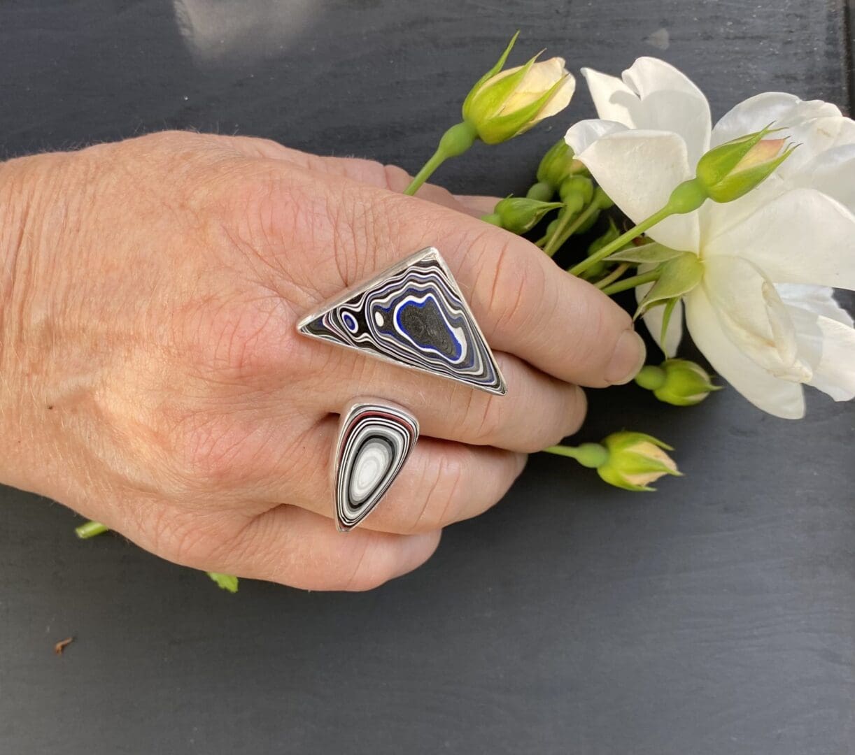 Geometric Fordite Ring - Image 2