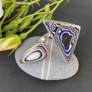 Geometric Fordite Ring