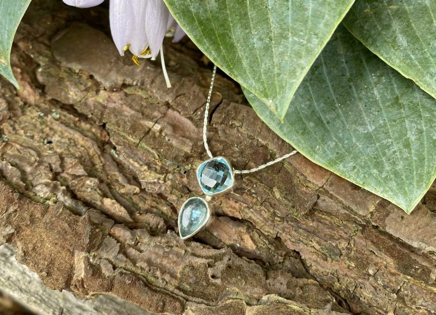Topaz and Apatite necklace - Image 2