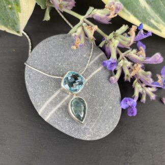 Topaz and Apatite necklace