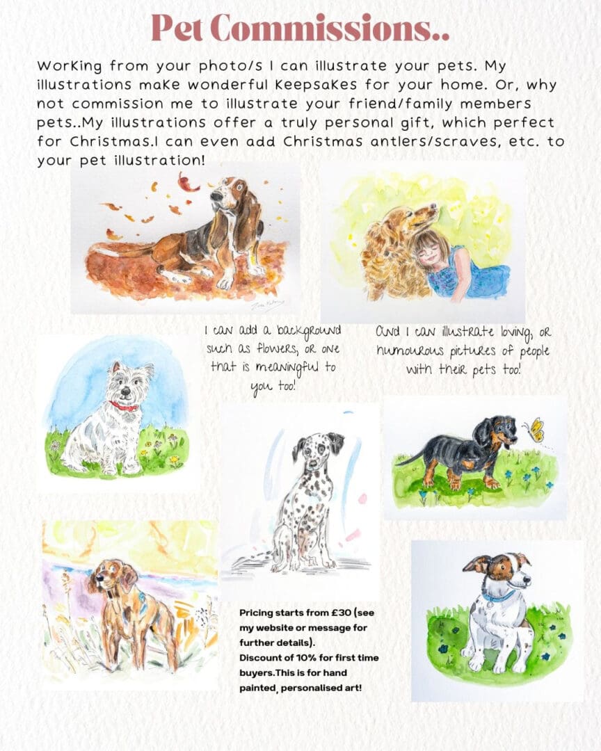 Illustrated Hand Painted Pet Commissions - Image 5