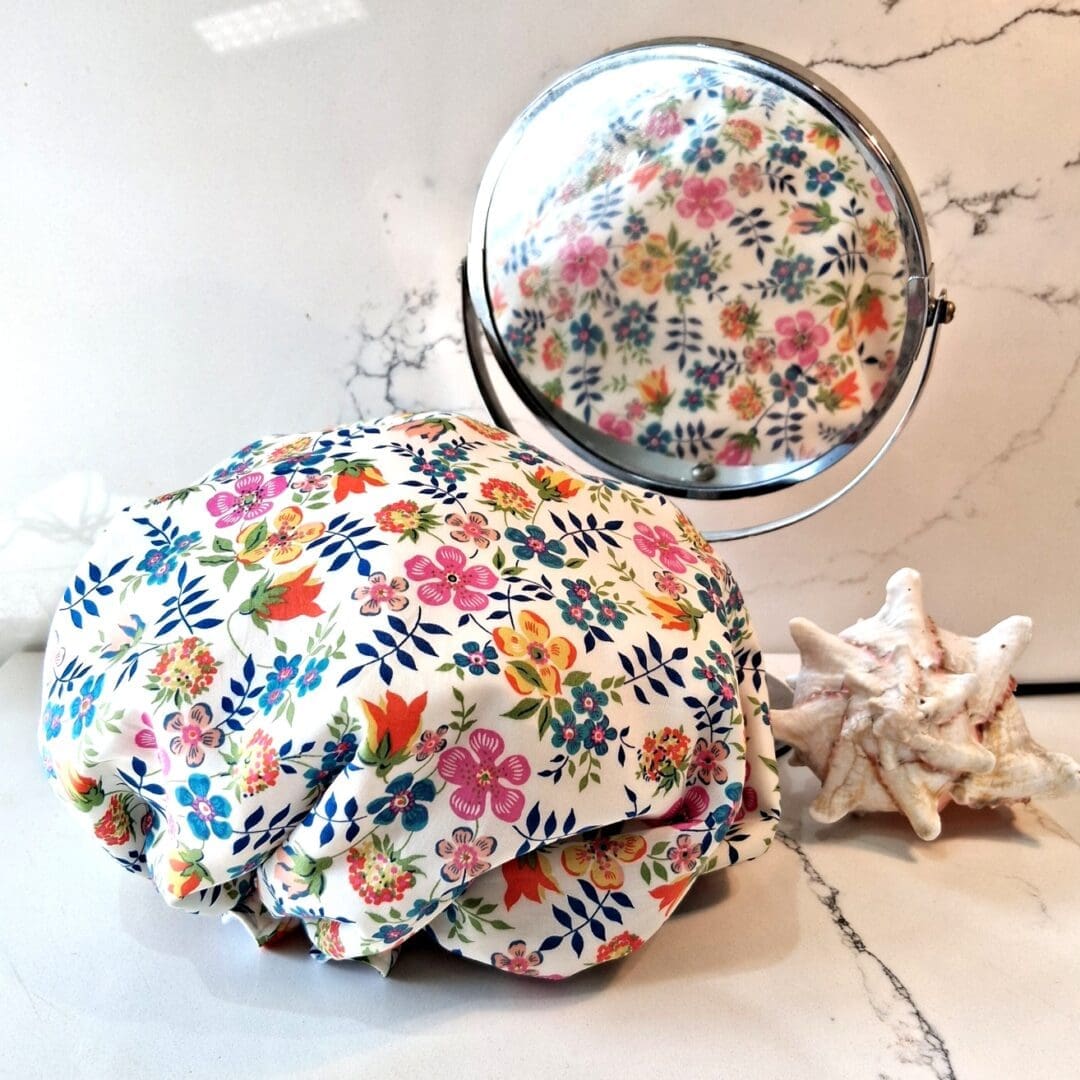 Liberty Print Floral Shower Cap - Image 2