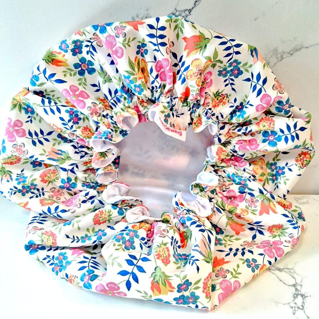Liberty Print Floral Shower Cap - Image 3