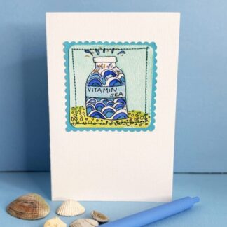 Vitamin Sea Greetings card for wild swimmers and coastal lovers