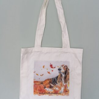 #illustratedbag #dogillustration #illustratedgift #doglover #dog #totebag #clothbag #reuseablebag
