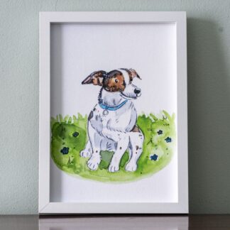 #dog #dogillustrated #jackrussell #illustratedprint #gicleeprint
