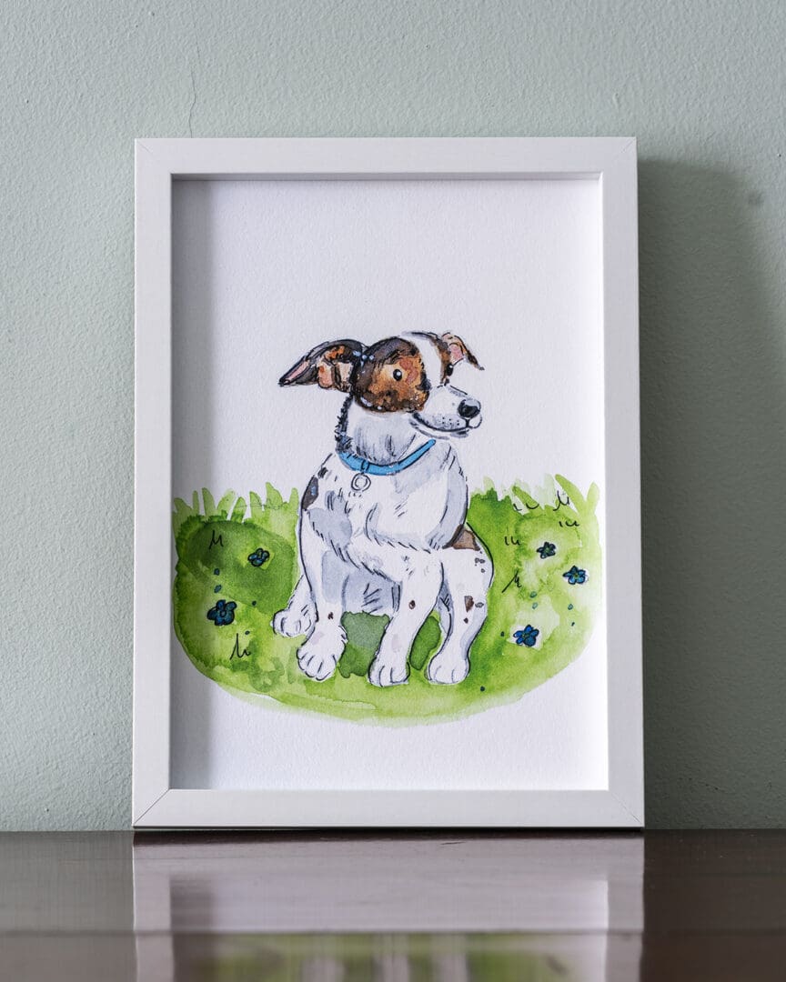 #dog #dogillustrated #jackrussell #illustratedprint #gicleeprint