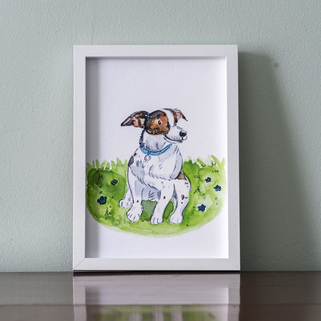 #dog #dogillustration #illustratedprint #giclee print #jackrussell