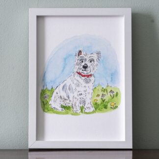 #westhighlandterrier #dogillustration #print #gicleeprint