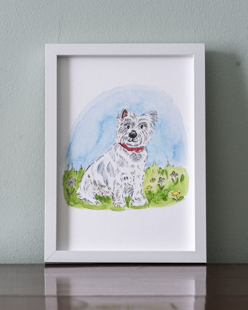 #westhighlandterrier #dogillustration #print #gicleeprint