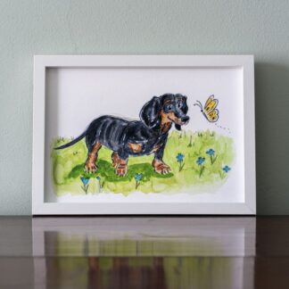 #Dachschund #dogs #dogillustrations #a5illustrations #print #gicleeprint