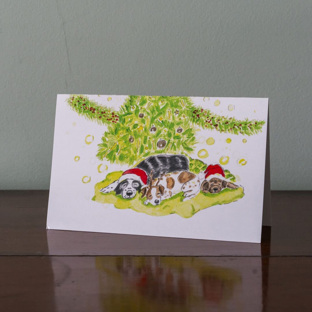 #christmas #dogs #illustrations #cards #festive