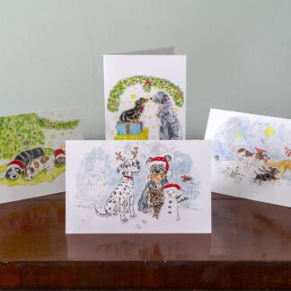 #christmas #christmascards #dogs #dogcards #dogchristmascards #irishwolfhound #dachshund #cockerspaniel #terrier #dalmation #labrador #christmastree #mistletoe #snowman #snow