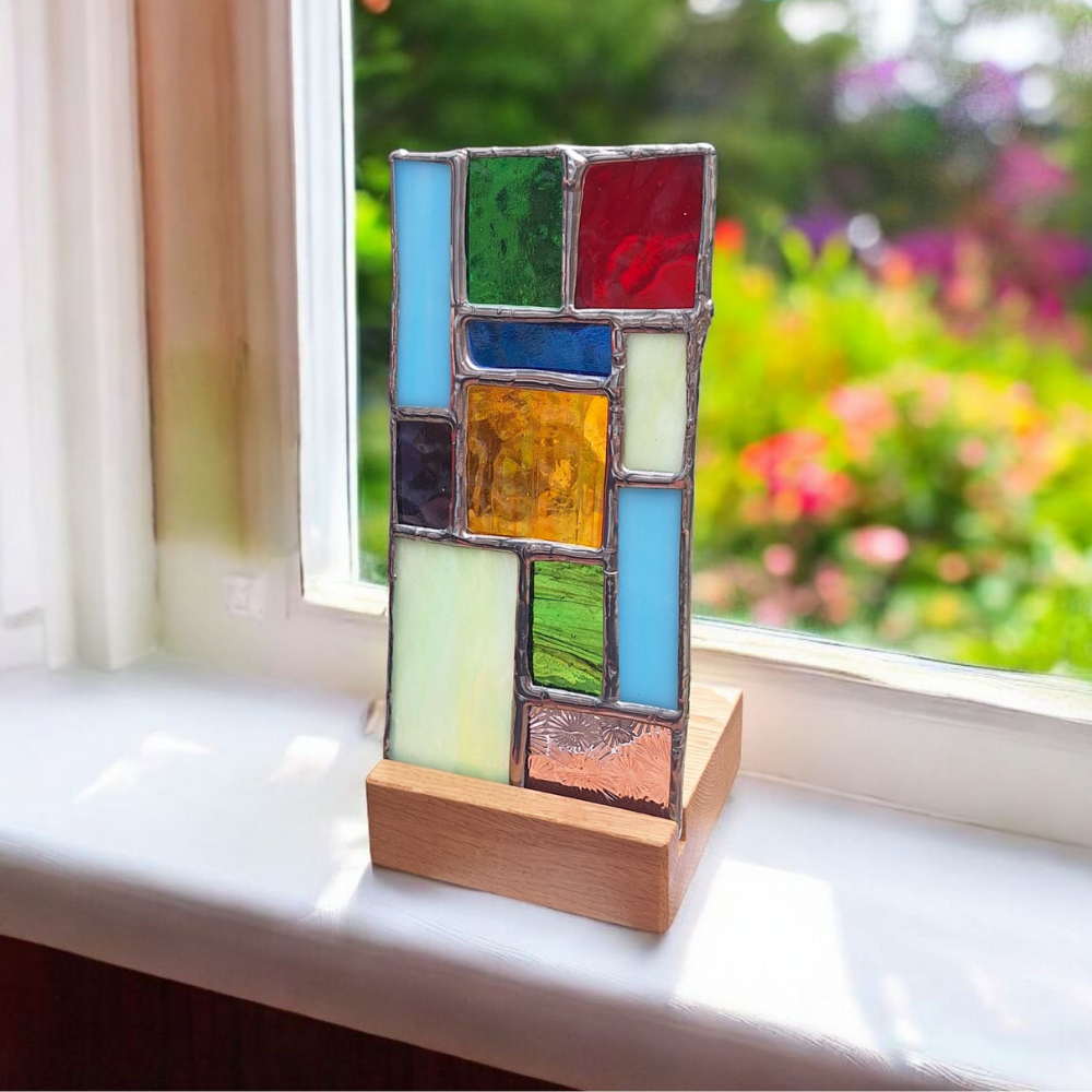 Handmade Stained Glass Candle Holder An Unusual Gift for Birthday or New Home - Image 7